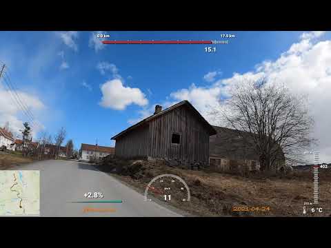 Kongeveien from Brandbu to Lunner 2021-04-24   4K