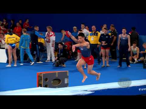 FITZGERALD Haydn (USA) M - 2019 Trampoline Worlds, Tokyo (JPN) - Qualification Tumbling R2