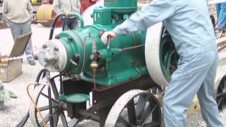preview picture of video 'Vintage engine rally Svebølle 2010 at Susanne and Ole Noe, Denmark'