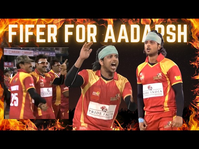 Hyderabad Bowler Aadarsh Balakrishna picks a fifer vs Bhojpuri Dabanggs | Cricket Highlights | CCL