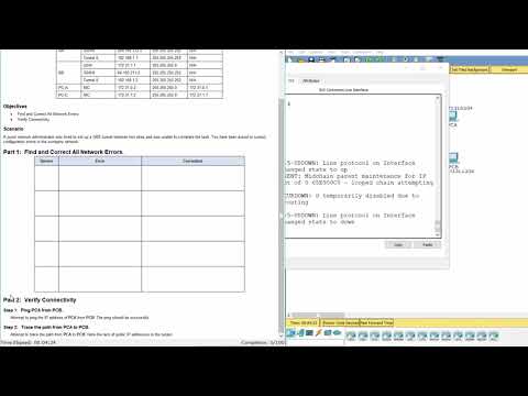 [CCNA v6] Packet Tracer 3.4.2.5 Troubleshooting GRE
