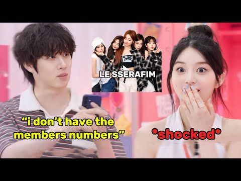 HEECHUL asking ILLIT MINJU if shes was close with LE SSERAFIM members