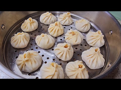 The most delicious and super juicy manti💯How to properly cook manti in Uzbek