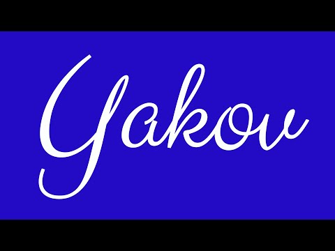 Learn how to Sign the Name Yakov Stylishly in Cursive Writing
