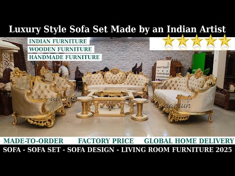 Antique Gold Sofa Makeover: Royal Living Room Video
