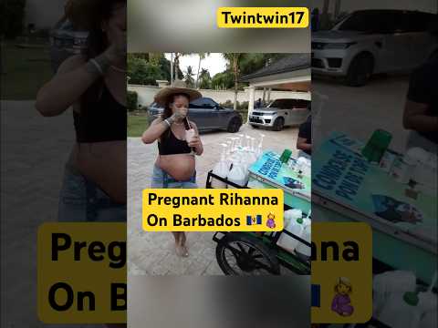 Pregnant Rihanna in Barbados 🇧🇧🤰🥰#rihanna #youtubeshorts #love #barbados #pregnancy #viral