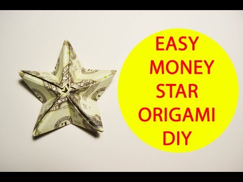 Easy Money Star Origami Dollar Tutorial DIY