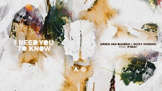 Armin Van Buuren & Nicky Romero Ft Ifimay - I Need You To Know (Extended Mix) Ft Ifimay video