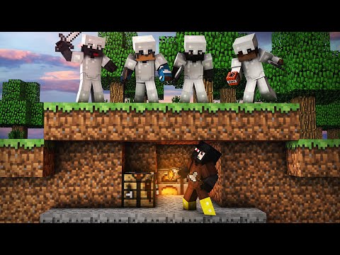 TOBIAS vs 4 HUNTERS (minecraft speedrun)