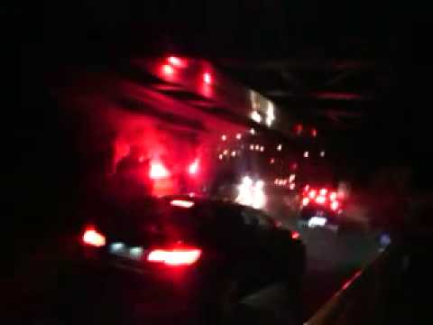 Světlice po zápase Sparty s Hradcem (3×0)