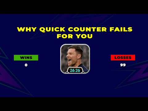 Why Your Quick Counter FAILS Every Time in eFOOTBALL 2025 (99% Make This Mistake!)