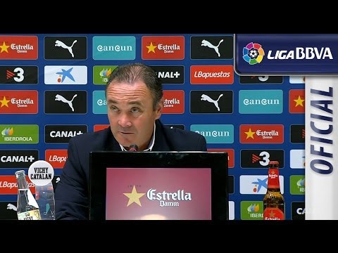 Rueda de Prensa de Juan Ignacio Martínez tras RCD Espanyol (4-2)Real Valladolid - HD