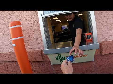 Taco Time Drive Thru Canadian Transaction Taboo, Credit Card handed over for Deluxe Mexi-Fries, NGH2