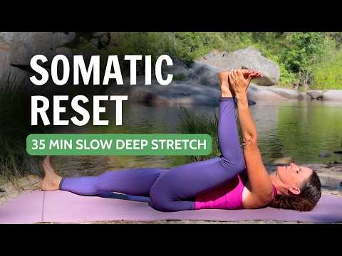 35 Min Somatic Yin Flow For Deep Relaxation | Full Body Stretch To Lower Cortisol