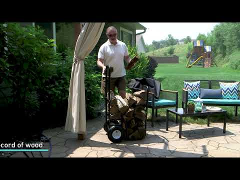 Ultimate Patio Firewood Log Cart & Cover
