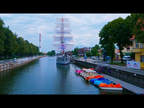 Exploring Klaipėda City Walking Tour Best Moments 4K | Lithuania