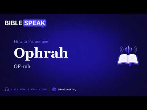 How to Pronounce Ophrah video thumbnail