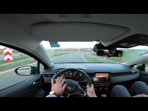 2020 Renault Clio 1.0 TCe 101HP 0-200 km/h German Autobahn POV