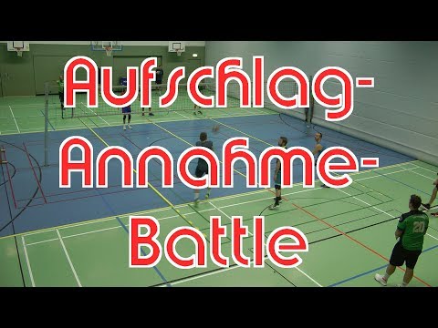 Volleyballtraining: Aufschlag-Annahme-Battle