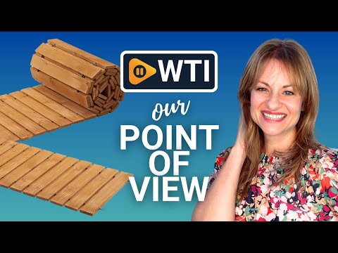 12FT Wooden Garden Pathway Straight Outdoor Walkway Roll Out Cedar Wood Patio Flooring Path Decorative Lawn Patio Pavers Boardwalk Beach Wedding Party (Natural) Natural 12ft-straight - WTI product video review