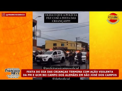 Festa do Dia das Crianças termina com ação violenta da PM e GCM na zona sul de São José dos Campos