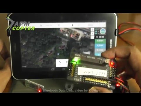 Ardupilot Bluetooth データリンクテレメトリーテスト。(直接接続) (Ardupilot Bluetooth Data Link Telemetry test. (direct connection))