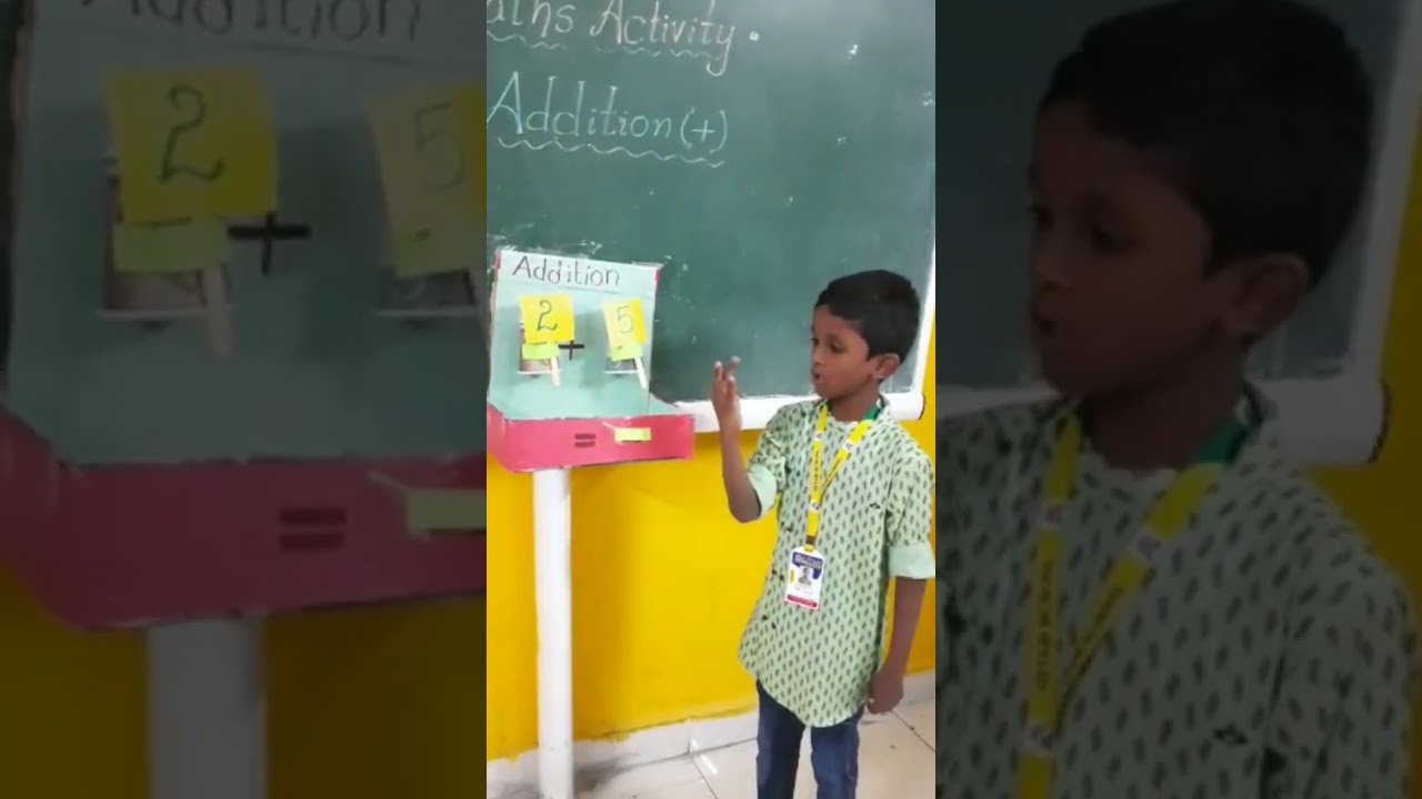 Mathematics activity based on *Learning of addition* by class II students.