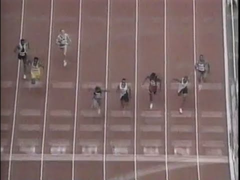 Andre Cason vs Jon Drummond 100m during the meeting in Köln ASV Sportfest der Weltklasse  1993.