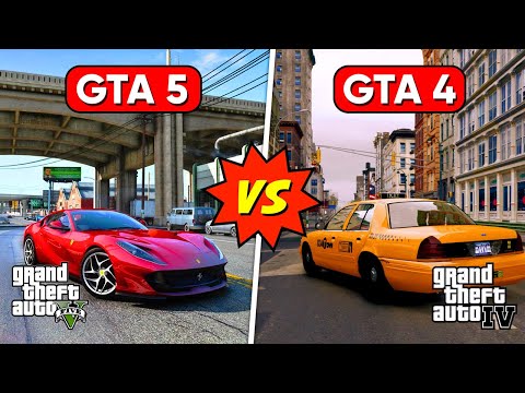 GTA 5 Vs GTA 4 Mega Comparison ???? Part 1 | 10 *SHOCKING* Differences You Don't Know | Which Is No.1?????