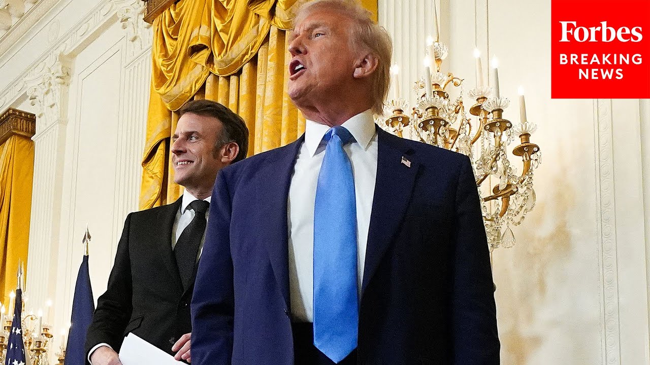 BREAKING NEWS: Trump And Macron Hold Press Briefing At The White House