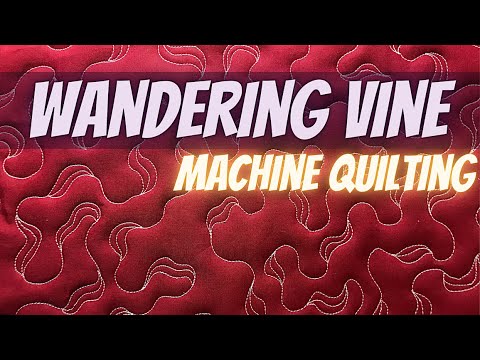 Free Motion Quilting a BEGINNER pattern, Wandering Vine