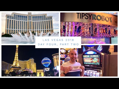 Las Vegas Vlog - March 2018 - Day 4 - Part 2 - Tipsy Robot, Bubba Gumps and slot machine wins!