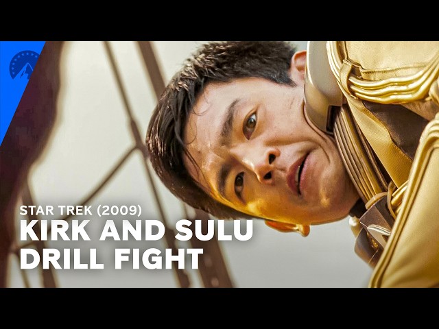 Kirk and Sulu Drill Fight