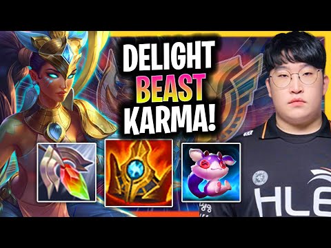 DELIGHT IS A BEAST WITH KARMA! | HLE Delight Plays Karma Support vs Nautilus!  Season 2025
