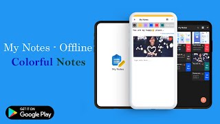 My Notes - Offline Colorful Notes | App Promo