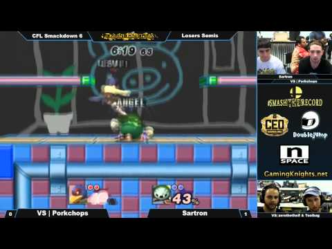 CFL Smackdown 10/25 - Sartron vs VS Porkchops - PM Losers Semis
