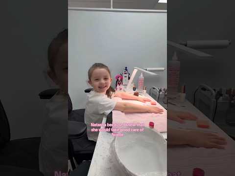 PINK GEL BARBIE NAILS FOR HER 5TH BDAY🩷🎂💅