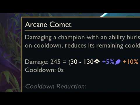 What happens if Arcane Comet has Zero Cooldown?