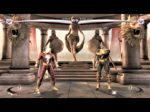 Shazam vs Black Adam (Hardest AI) - Injustice: Gods Among Us