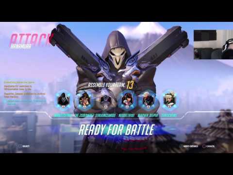 Overwatch Beta gameplay pt17 - Don't Fear the Reaper (really, I'm bad w/him)