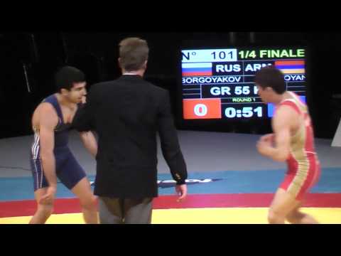 EM2011 RINGEN BORGOYAKOV (RUS) - AMOYAN (ARM) 55KG GRECO ROMAN