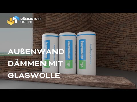 Außenwand von innen dämmen mit Glaswolle | Einfache Anleitung | Dämmstoff Online