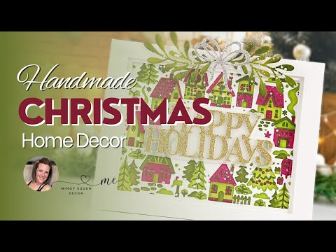 Handmade Christmas Home Decor With Stencils & Dies