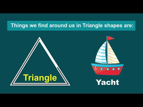 Learn shapes - Triangle with pictures and sounds | Kids Channel