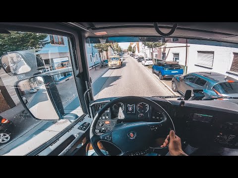 Driving Scania R410 Cistern ADR - Heildenberg, Deutscland.