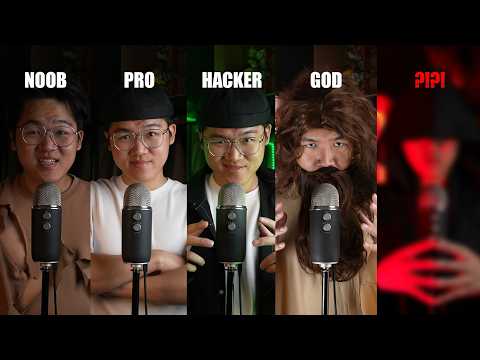 [ASMR] NOOB VS PRO VS HACKER VS GOD VS FINAL BOSS DONG
