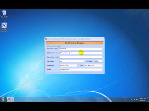 MS Word Business Plan For Startup Company Template Software