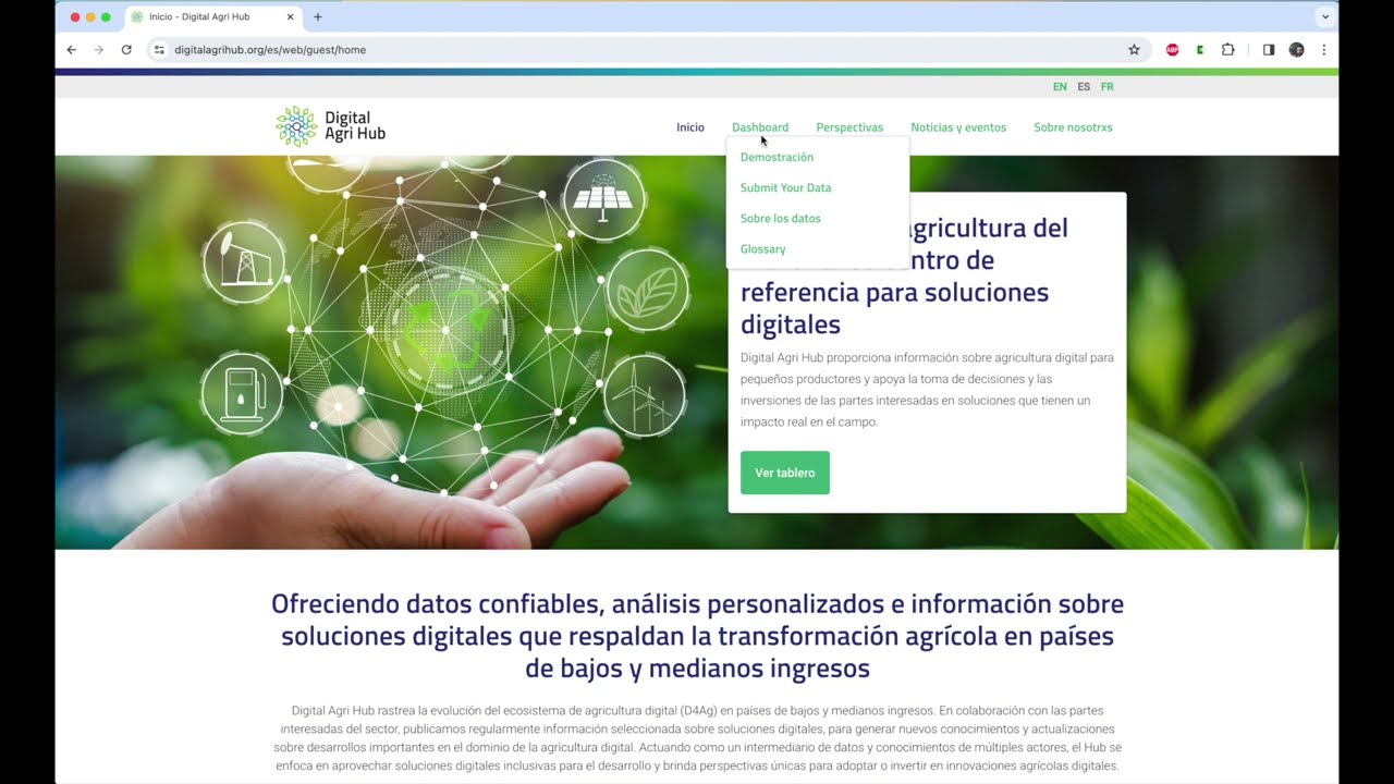 Dashboard demonstration (Spanish)