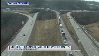 Medical examiner called to I-79 wreck, south lanes reopen