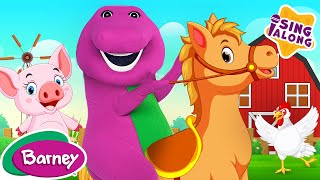 Old MacDonald Had A Farm | Fun Sing-Along Songs for Kids | Barney Nursery Rhymes and Kids Songs